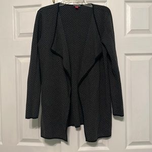 Vince Camuto open front herringbone cardigan - M